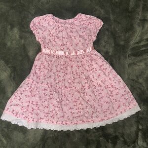 Handmade Pink Floral Kids Dress